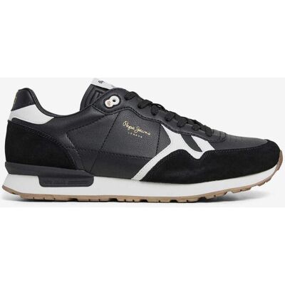 Pepe Jeans Brit Supra Sneaker schwarz/weiß - 46 male Pepe Jeans Brit Supra Sneaker schwarz/weiß - 46 male