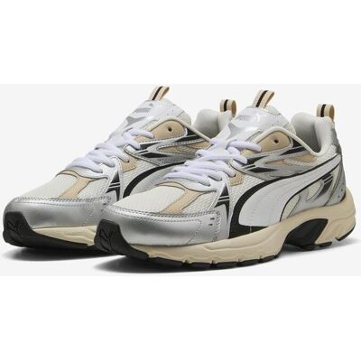 Puma Milenio Tech Sneaker weiβ/beige/schwarz/silber - 38.5 unisex Puma Milenio Tech Sneaker weiβ/beige/schwarz/silber - 38.5 unisex