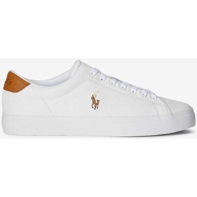 Ralph Lauren Longwood Tumbled Sneaker weiß/braun - 44 male Ralph Lauren Longwood Tumbled Sneaker weiß/braun - 44 male