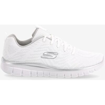 Skechers Graceful - Get Connected Damen Fitnessschuhe weiß/grau/silber - 41 female Skechers Graceful - Get Connected Damen Fitnessschuhe weiß/grau/silber - 41 female