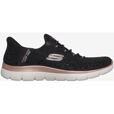 Skechers Slip-Ins Summits Damen Sneaker schwarz rosa - 38.5 female Skechers Slip-Ins Summits Damen Sneaker schwarz rosa - 38.5 female