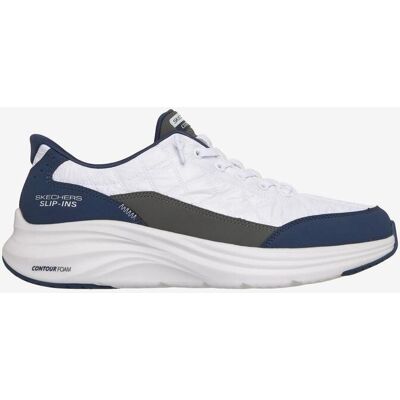 Skechers Slip-ins CONTOUR FOAM - COZY FIT Schuhe weiß blau grau - 39.5 male Skechers Slip-ins CONTOUR FOAM - COZY FIT Schuhe weiß blau grau - 39.5 male