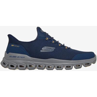 Skechers Slip-Ins Glide-Step Sneaker blau/grau/senf - 42 male Skechers Slip-Ins Glide-Step Sneaker blau/grau/senf - 42 male