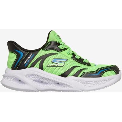 Skechers Slip-ins Meteor-Lights - Brisk-Beams Jungen Schuhe grün schwarz - 34 male Skechers Slip-ins Meteor-Lights - Brisk-Beams Jungen Schuhe grün schwarz - 34 male
