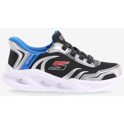 Skechers Slip-ins Meteor-Lights - Brisk-Beams Jungen Schuhe schwarz weiß blau - 35 male Skechers Slip-ins Meteor-Lights - Brisk-Beams Jungen Schuhe schwarz weiß blau - 35 male