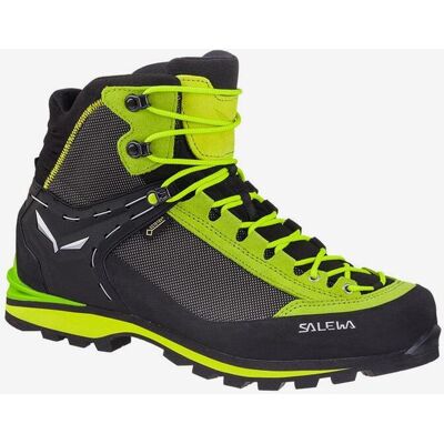 Salewa Crow fluor GORE-TEX Wanderschuhe grau/neongrün - 41 male Salewa Crow fluor GORE-TEX Wanderschuhe grau/neongrün - 41 male