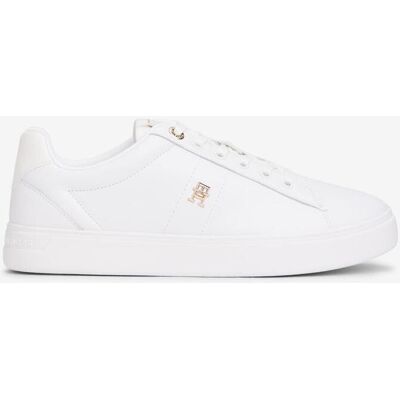 Tommy Hilfiger Essential Elevated Court Damen Schuhe weiß - 39 female Tommy Hilfiger Essential Elevated Court Damen Schuhe weiß - 39 female