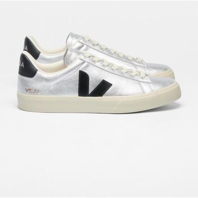 Veja Campo Leather Damen Schuhe silber schwarz - 41 female Veja Campo Leather Damen Schuhe silber schwarz - 41 female