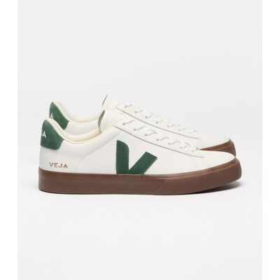 Veja Campo Leather Damen Schuhe weiß grün braun - 36 female Veja Campo Leather Damen Schuhe weiß grün braun - 36 female