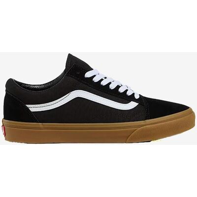 Vans Old Skool Pig Suede Sneaker schwarz/weiß/braun - 40.5 male Vans Old Skool Pig Suede Sneaker schwarz/weiß/braun - 40.5 male