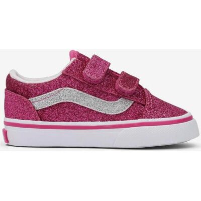 Vans Old Skool Sidestripe Baby Sneaker rosa/silber - 21 unisex Vans Old Skool Sidestripe Baby Sneaker rosa/silber - 21 unisex