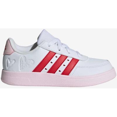 adidas Breaknet Lifestyle Court Lace Kinder Sneaker weiß/rot - 35.5 male adidas Breaknet Lifestyle Court Lace Kinder Sneaker weiß/rot - 35.5 male