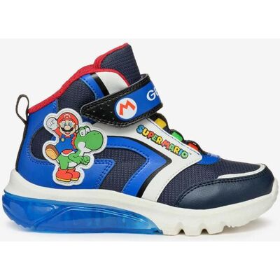 Geox Ciberdron, Kinderschuhe, Sneaker, blau marine weiß - 34 male Geox Ciberdron, Kinderschuhe, Sneaker, blau marine weiß - 34 male