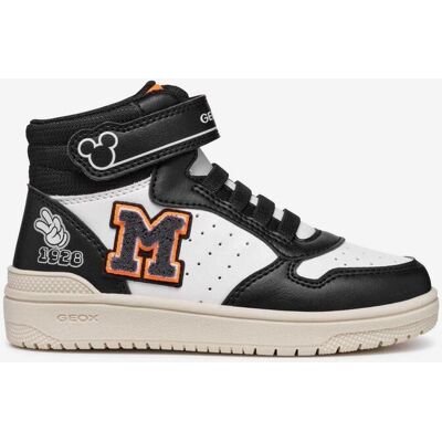 Geox Washiba Kinderschuhe weiß rein schwarz - 34 male Geox Washiba Kinderschuhe weiß rein schwarz - 34 male