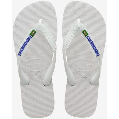 Havaianas Brasil Logo Flip-Flops weiß - 43-44 male Havaianas Brasil Logo Flip-Flops weiß - 43-44 male