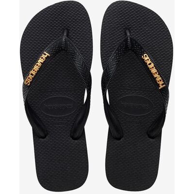 Havaianas Logo Metallic Damen Flip-Flops schwarz - 41-42 female Havaianas Logo Metallic Damen Flip-Flops schwarz - 41-42 female