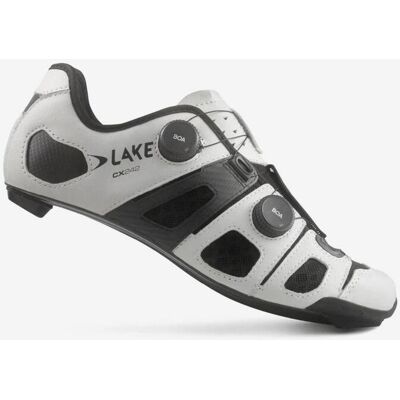 Lake CX242 Rennradschuhe weiß/schwarz - 45 male Lake CX242 Rennradschuhe weiß/schwarz - 45 male
