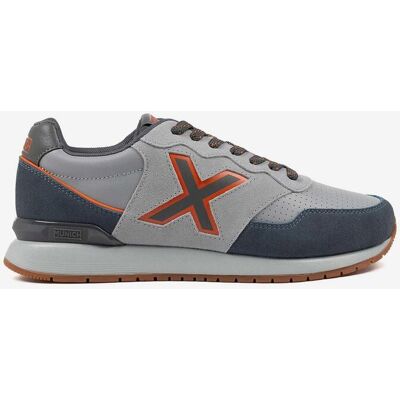 Munich Dash Premium Sneaker grau/orange - 41 male Munich Dash Premium Sneaker grau/orange - 41 male