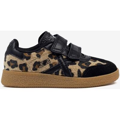 Munich Mini Barru Kinder Sneaker mit Klettverschluss braun/schwarz/Leopard - 26 unisex Munich Mini Barru Kinder Sneaker mit Klettverschluss braun/schwarz/Leopard - 26 unisex