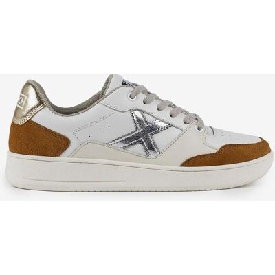 Munich Legit Damen Sneaker weiß/beige/braun - 36 female Munich Legit Damen Sneaker weiß/beige/braun - 36 female
