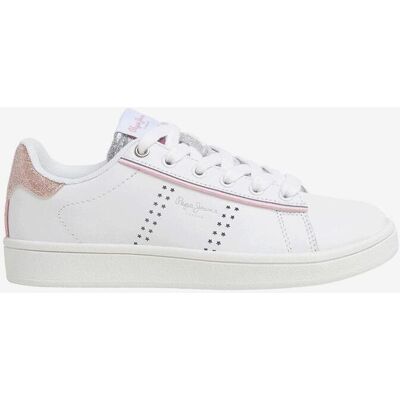 Pepe Jeans Player Night Kinder Sneaker weiß/rosa - 34 female Pepe Jeans Player Night Kinder Sneaker weiß/rosa - 34 female