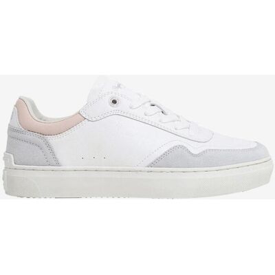Pepe Jeans Camden Collar Damen Sneaker weiß/grau/rosa - 36 female Pepe Jeans Camden Collar Damen Sneaker weiß/grau/rosa - 36 female