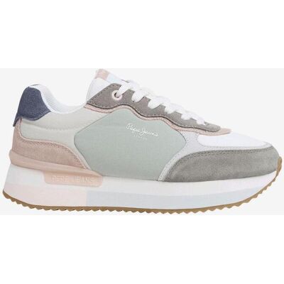 Pepe Jeans Rusper Class Damen Sneaker altweiß/blau/grün/rosa - 37 female Pepe Jeans Rusper Class Damen Sneaker altweiß/blau/grün/rosa - 37 female