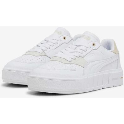 Puma Cali Court Match Damen Sneaker reinweiß/hellbeige - 36 female Puma Cali Court Match Damen Sneaker reinweiß/hellbeige - 36 female