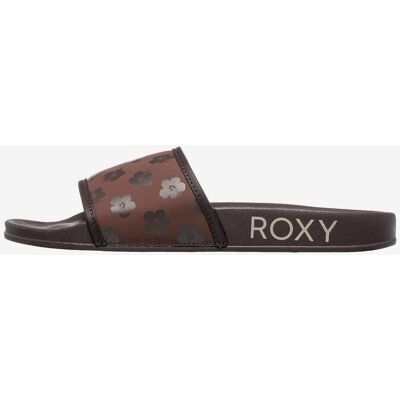 Roxy Slippy Print Damen Badesandalen schokoladenbraun - 36 female Roxy Slippy Print Damen Badesandalen schokoladenbraun - 36 female