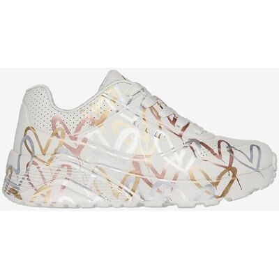 Skechers x JGoldcrown Uno Lite Metallic Love Kinder Sneaker weiß/kupfer - 34 female Skechers x JGoldcrown Uno Lite Metallic Love Kinder Sneaker weiß/kupfer - 34 female
