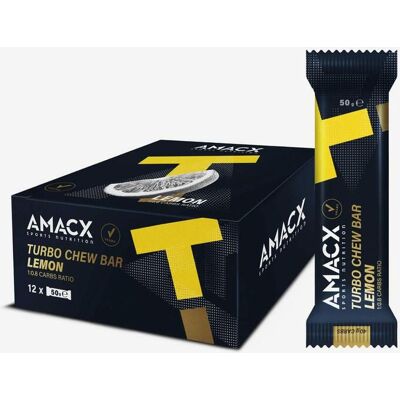 Amacx Turbo Chew Bar Zitrone - Energie Riegel Amacx Turbo Chew Bar Zitrone - Energie Riegel