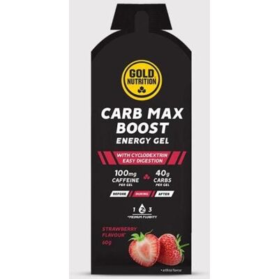 Gold Nutrition GoldNutrition Carb Max BOOST Energiegel Erdbeere 60 g (16 Stück) Gold Nutrition GoldNutrition Carb Max BOOST Energiegel Erdbeere 60 g (16 Stück)