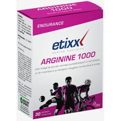 Etixx Arginine 1000 - Nahrungsergänzung - 30 Tabletten Etixx Arginine 1000 - Nahrungsergänzung - 30 Tabletten