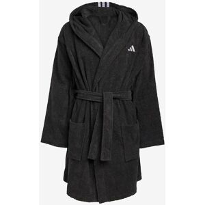 adidas Logo Bademantel mit Kapuze pechschwarz - M unisex adidas Logo Bademantel mit Kapuze pechschwarz - M unisex
