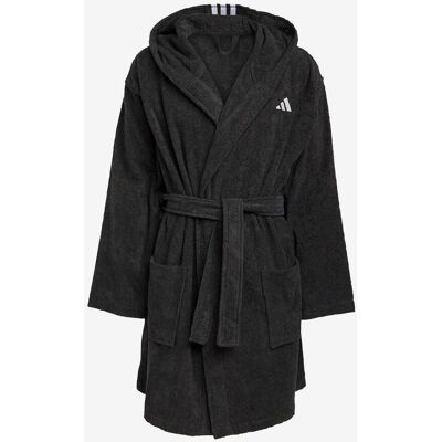 adidas Logo Bademantel mit Kapuze pechschwarz - L unisex adidas Logo Bademantel mit Kapuze pechschwarz - L unisex