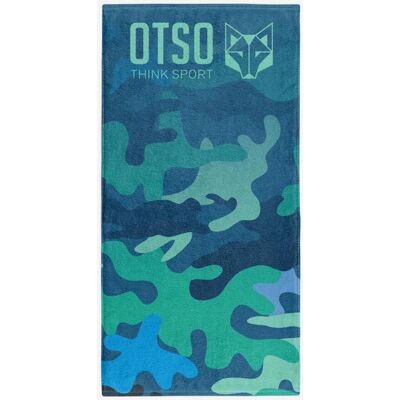 OTSO Blaue Mikrofaser-Handtuch - Schwimmen & Strand OTSO Blaue Mikrofaser-Handtuch - Schwimmen & Strand