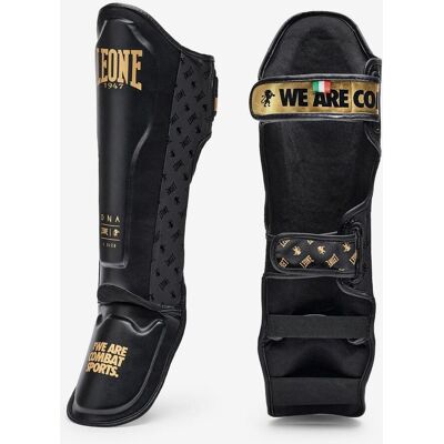 Leone 1947 DNA Gel Schienbeinschoner schwarz/gold - S unisex Leone 1947 DNA Gel Schienbeinschoner schwarz/gold - S unisex