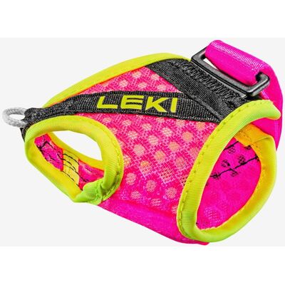 Leki Shark Frame M-L-XL Handgelenkschlaufe rosa/gelb (Paar) Leki Shark Frame M-L-XL Handgelenkschlaufe rosa/gelb (Paar)