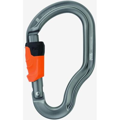 Petzl Vertigo Wire-Lock Karabiner grau orange Petzl Vertigo Wire-Lock Karabiner grau orange