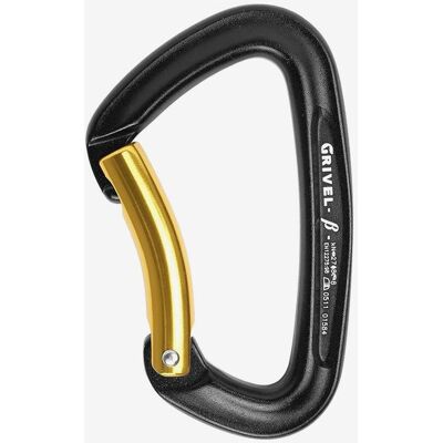 Karabiner Grivel K1B Beta schwarz/gold Karabiner Grivel K1B Beta schwarz/gold