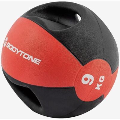 Bodytone 9 kg Medizinball mit Griff rot/schwarz Bodytone 9 kg Medizinball mit Griff rot/schwarz