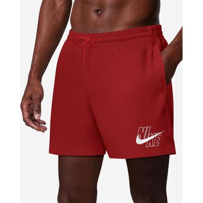 NIKE Swim Breaker Swim Logo 5Inch Volley Badehose rot perlglanz rubin - L male NIKE Swim Breaker Swim Logo 5Inch Volley Badehose rot perlglanz rubin - L male