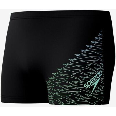Speedo Medley Logo Aquashort Badehose tiefschwarz/bläulich - 34 male Speedo Medley Logo Aquashort Badehose tiefschwarz/bläulich - 34 male
