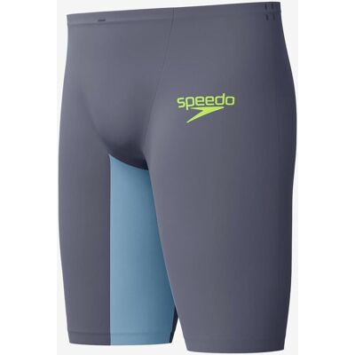 Speedo Fastskin LZR Pure Valor 2.0 Jammer Badehose grau-blau/gelb - 18 male Speedo Fastskin LZR Pure Valor 2.0 Jammer Badehose grau-blau/gelb - 18 male