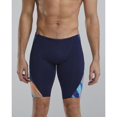 TYR Durafast Elite Riptidal Jammer Badehose blau orange gelb - 38 male TYR Durafast Elite Riptidal Jammer Badehose blau orange gelb - 38 male