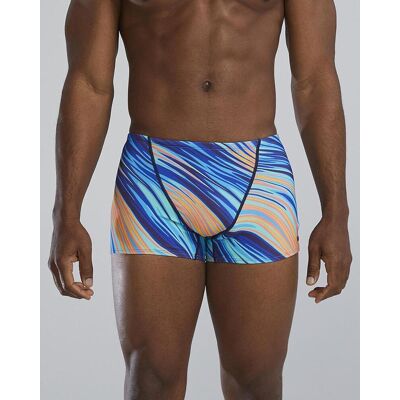 TYR Durafast Elite Riptidal Square Badehose blau orange gelb - 38 male TYR Durafast Elite Riptidal Square Badehose blau orange gelb - 38 male