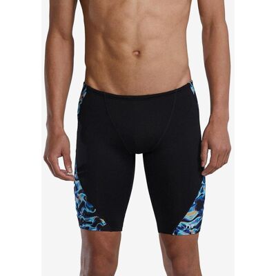TYR Durafast Elite Blade Splice Jammer Badehose schwarz/hellblau - 34 male TYR Durafast Elite Blade Splice Jammer Badehose schwarz/hellblau - 34 male