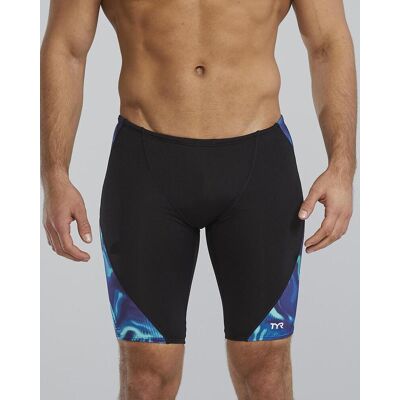 TYR Durafast Elite Dragonflyte Jammer badehose schwarz wasserblau - 34 male TYR Durafast Elite Dragonflyte Jammer badehose schwarz wasserblau - 34 male