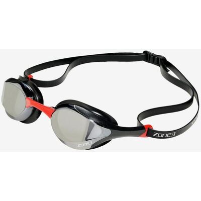 Schwimmbrille Zone3 Volaire Streamline Racing schwarz rot mit silberverspiegelten Gläsern male Schwimmbrille Zone3 Volaire Streamline Racing schwarz rot mit silberverspiegelten Gläsern male