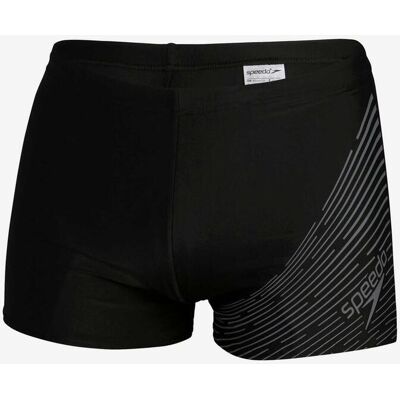 Speedo Medley Logo Aqua Badehose schwarz/grau - 38 male Speedo Medley Logo Aqua Badehose schwarz/grau - 38 male